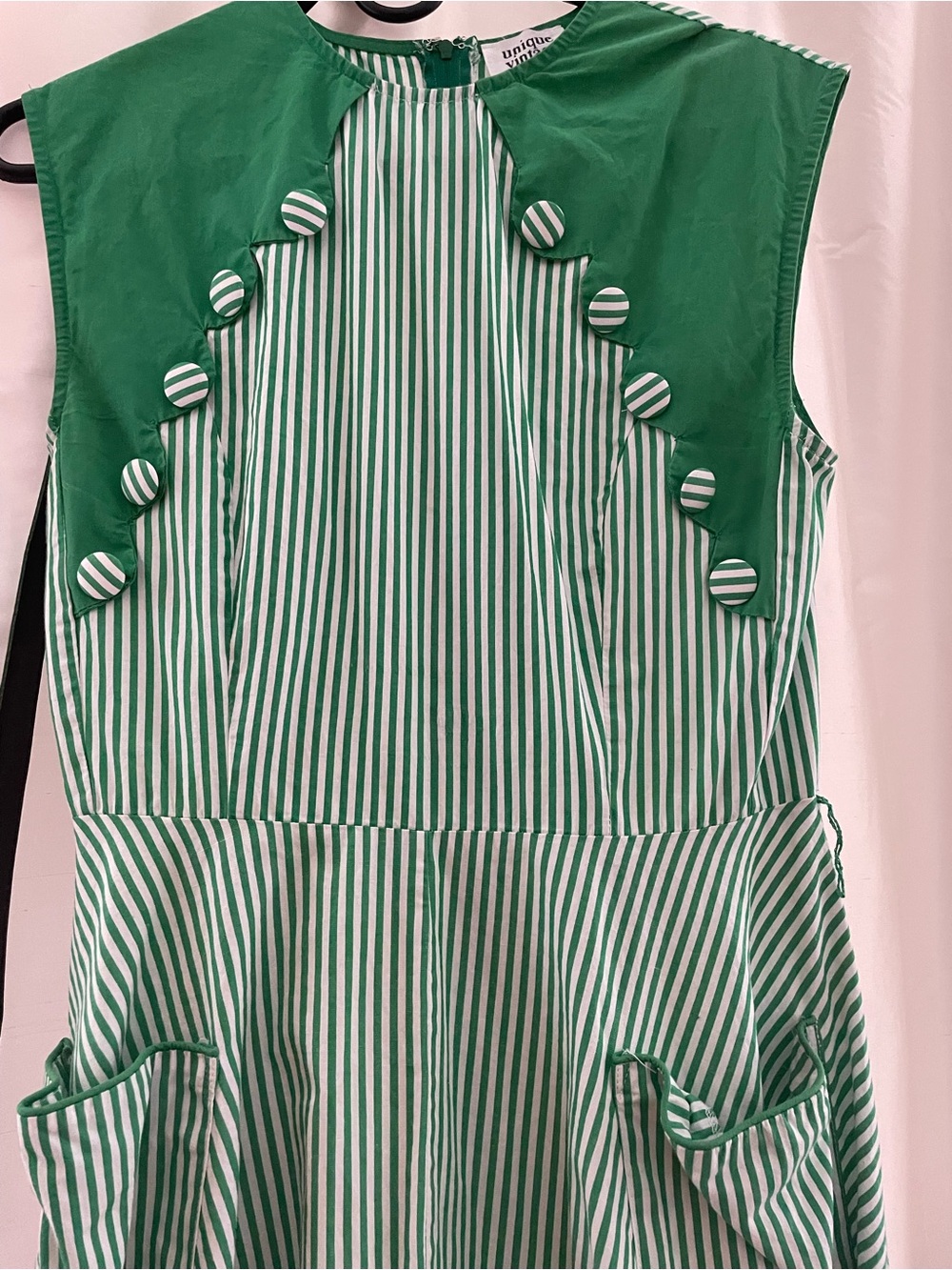 Unique Vintage Retro Dress with Belt size S - Picture 3 of 14